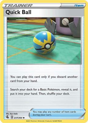 Quick Ball card from SWSH08: Fusion Strike