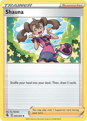 Shauna card from SWSH08: Fusion Strike