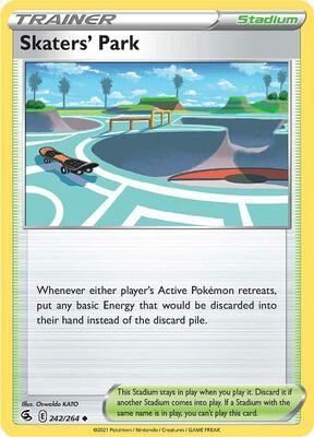 Skaters' Park card from SWSH08: Fusion Strike