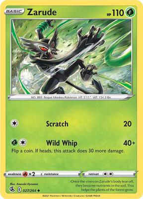 Zarude card from SWSH08: Fusion Strike