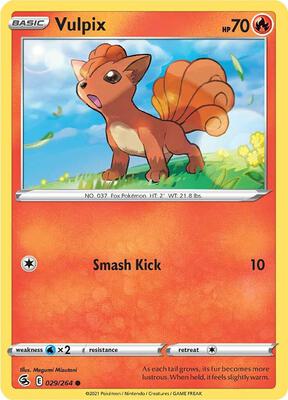 Vulpix (29) card from SWSH08: Fusion Strike