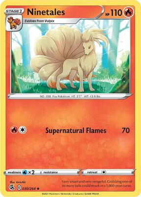 Ninetales (30) card from SWSH08: Fusion Strike