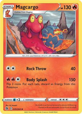 Magcargo card from SWSH08: Fusion Strike