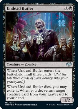 Undead Butler card from Innistrad: Crimson Vow