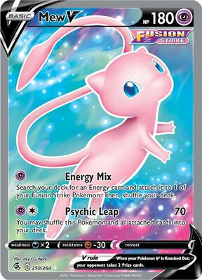 Mew V (Full Art) card from SWSH08: Fusion Strike