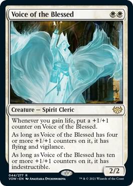 Voice of the Blessed card from Innistrad: Crimson Vow
