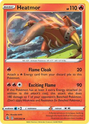 Heatmor card from SWSH08: Fusion Strike