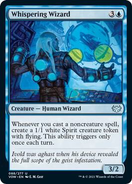 Whispering Wizard card from Innistrad: Crimson Vow