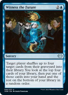 Witness the Future card from Innistrad: Crimson Vow