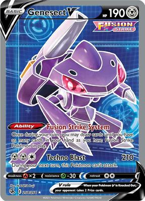 Genesect V (Full Art) card from SWSH08: Fusion Strike