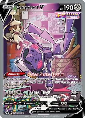 Genesect V (Alternate Full Art) card from SWSH08: Fusion Strike