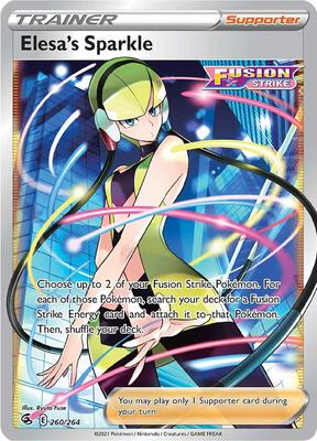 Elesa's Sparkle (Full Art) card from SWSH08: Fusion Strike