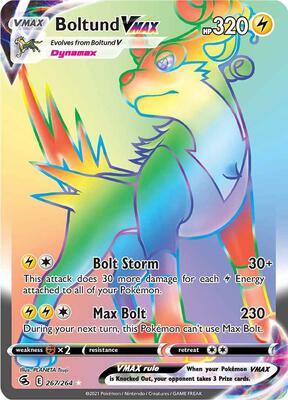 Boltund VMAX (Secret) card from SWSH08: Fusion Strike