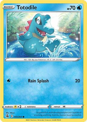 Totodile card from SWSH08: Fusion Strike