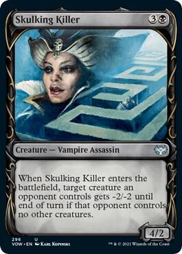 Skulking Killer (Showcase) card from Innistrad: Crimson Vow