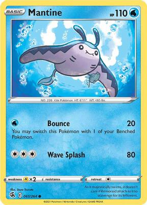 Mantine card from SWSH08: Fusion Strike