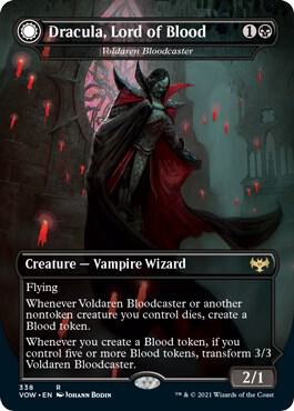 Dracula, Lord of Blood - Voldaren Bloodcaster card from Innistrad: Crimson Vow
