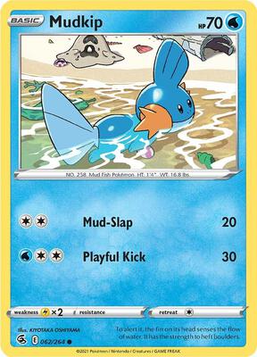 Mudkip card from SWSH08: Fusion Strike