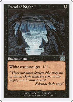 Dread of Night card from Classic Sixth Edition