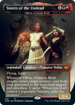 Sisters of the Undead - Olivia, Crimson Bride card from Innistrad: Crimson Vow