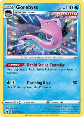 Gorebyss card from SWSH08: Fusion Strike