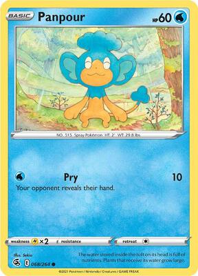 Panpour card from SWSH08: Fusion Strike