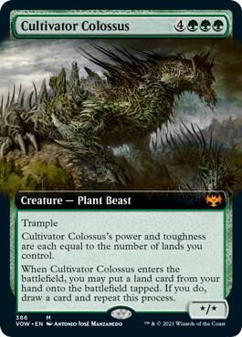 Cultivator Colossus (Extended Art) card from Innistrad: Crimson Vow