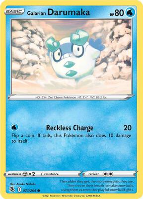 Galarian Darumaka card from SWSH08: Fusion Strike