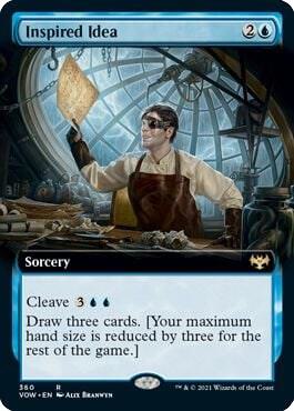 Inspired Idea (Extended Art) card from Innistrad: Crimson Vow