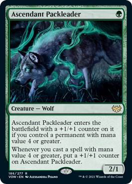 Ascendant Packleader card from Innistrad: Crimson Vow