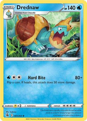 Drednaw card from SWSH08: Fusion Strike
