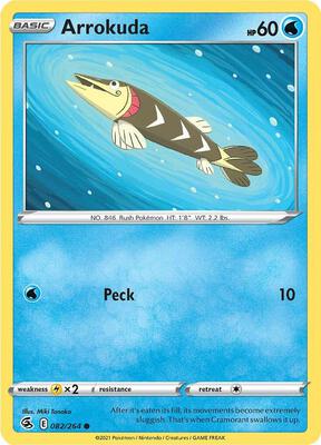 Arrokuda card from SWSH08: Fusion Strike