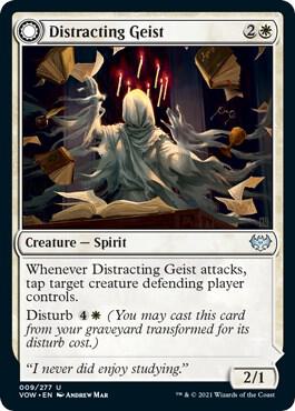 Distracting Geist card from Innistrad: Crimson Vow