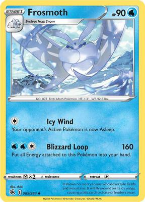 Frosmoth card from SWSH08: Fusion Strike