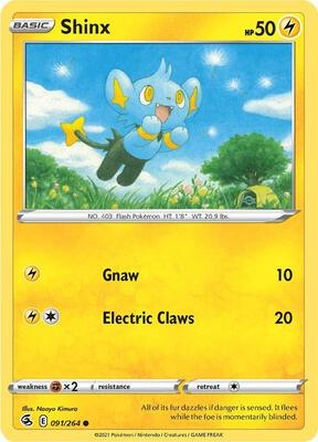 Shinx card from SWSH08: Fusion Strike