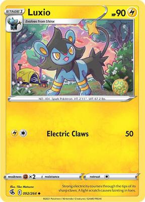 Luxio card from SWSH08: Fusion Strike