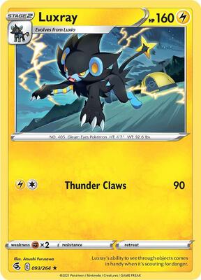 Luxray card from SWSH08: Fusion Strike