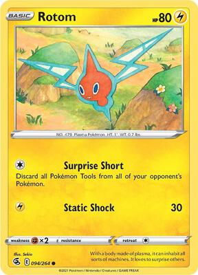 Rotom card from SWSH08: Fusion Strike