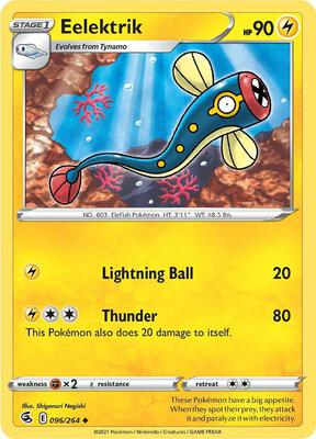 Eelektrik card from SWSH08: Fusion Strike
