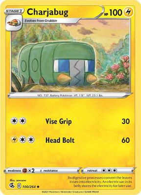 Charjabug card from SWSH08: Fusion Strike
