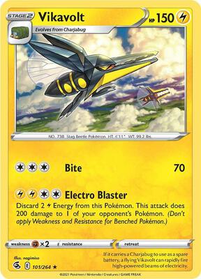 Vikavolt card from SWSH08: Fusion Strike