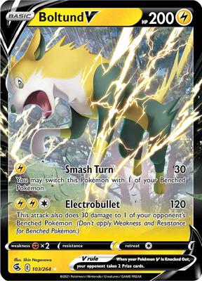 Boltund V card from SWSH08: Fusion Strike