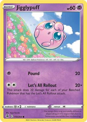 Jigglypuff card from SWSH08: Fusion Strike
