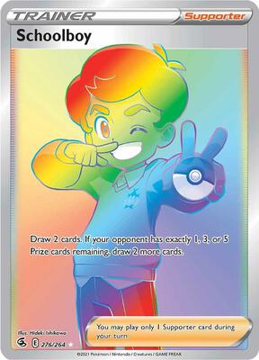 Schoolboy (Secret) card from SWSH08: Fusion Strike