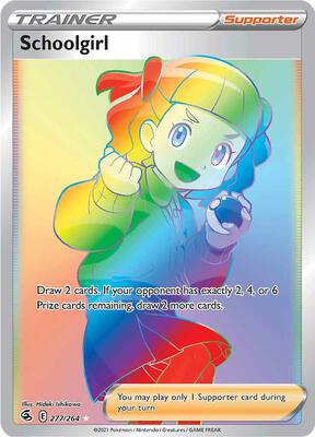 Schoolgirl (Secret) card from SWSH08: Fusion Strike