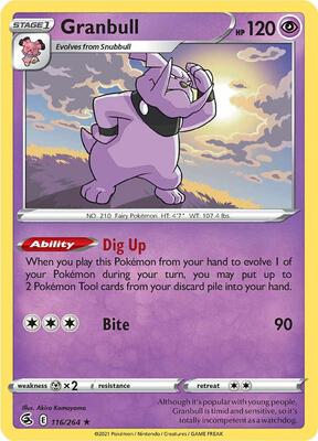 Granbull card from SWSH08: Fusion Strike