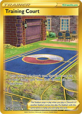 Training Court (Secret) card from SWSH08: Fusion Strike