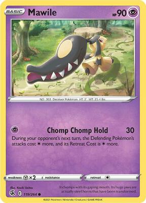 Mawile card from SWSH08: Fusion Strike