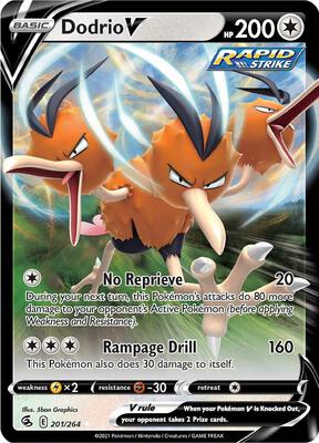 Dodrio V card from SWSH08: Fusion Strike
