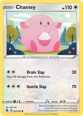 Chansey card from SWSH08: Fusion Strike